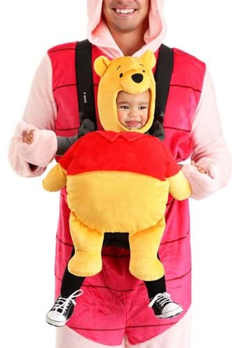 Click Here to buy Disney Winnie the Pooh Baby Carrier Costume Pooh Cover | Disney Costumes from HalloweenCostumes, CDN Funds & Shipping