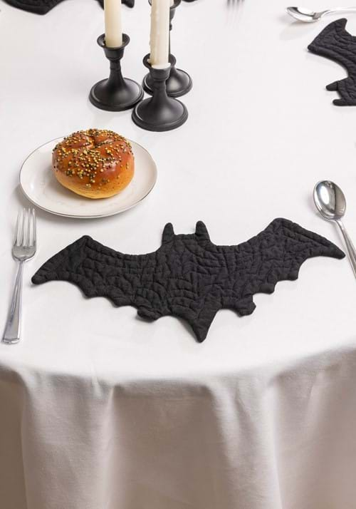 Set of 4 Fabric Bat Halloween Placemats