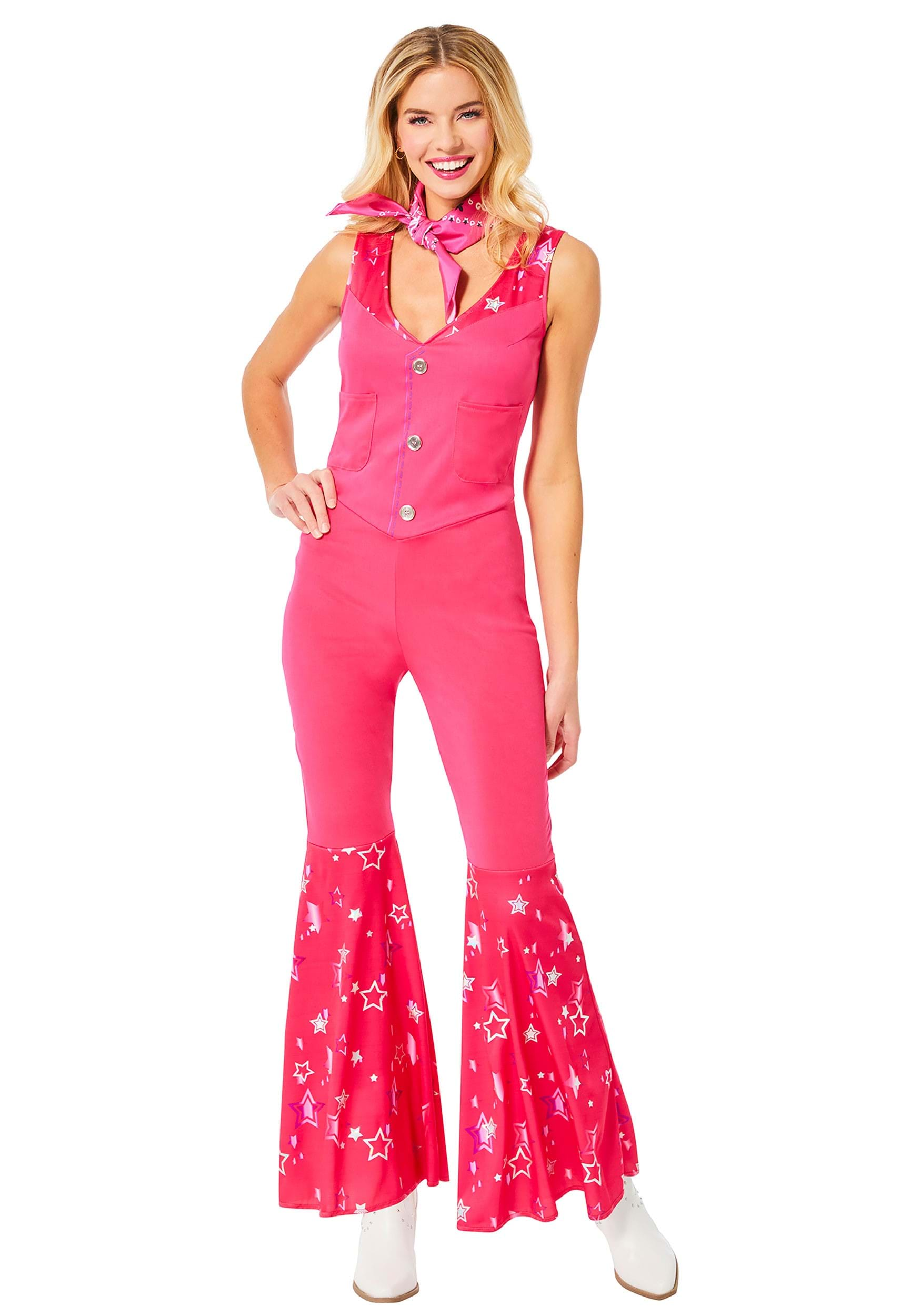 Women s Barbie Movie Barbie Cowgirl Costume