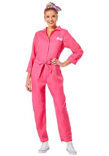 Click Here to buy Barbie Movie Womens Pink Jumpsuit Costume | Barbie Costumes from HalloweenCostumes, CDN Funds & Shipping