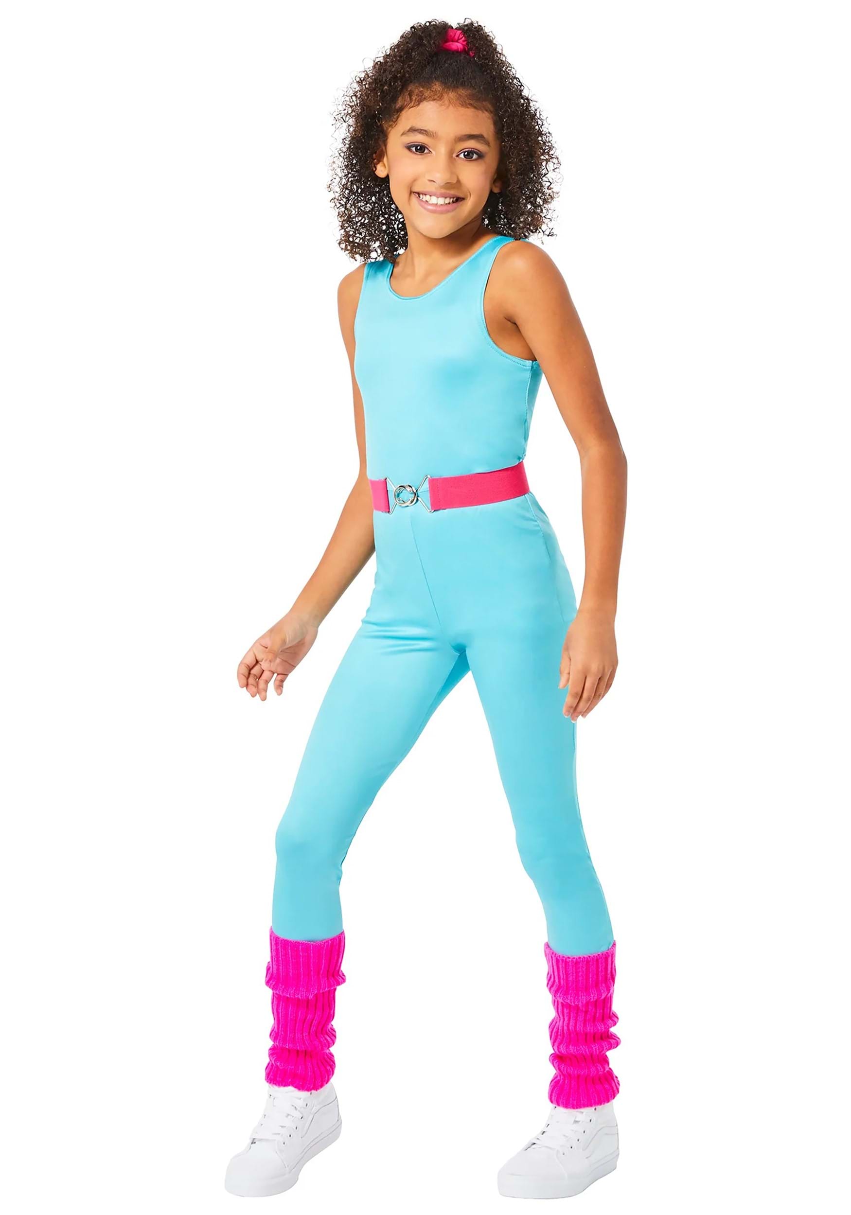 Classic Aerobic Barbie Girl's Costume