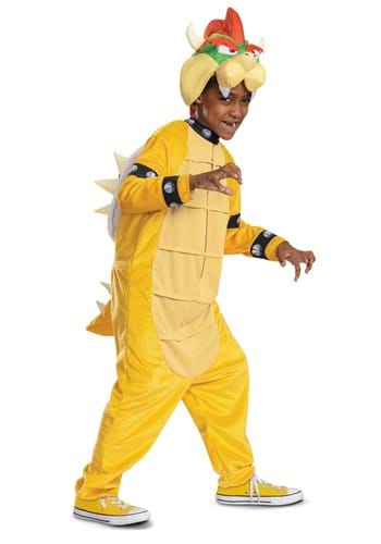 Click Here to buy Super Mario Bros Kids Bowser Jumpsuit Costume from HalloweenCostumes, CDN Funds & Shipping