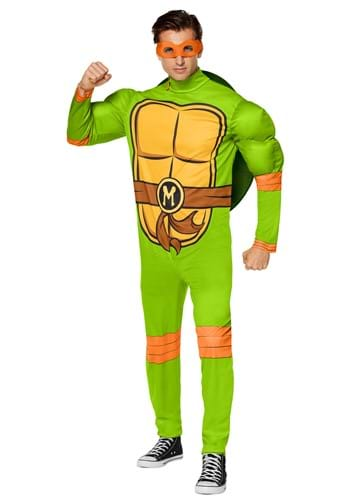 Click Here to buy Teenage Mutant Ninja Turtles Adult Michelangelo Costume from HalloweenCostumes, CDN Funds & Shipping