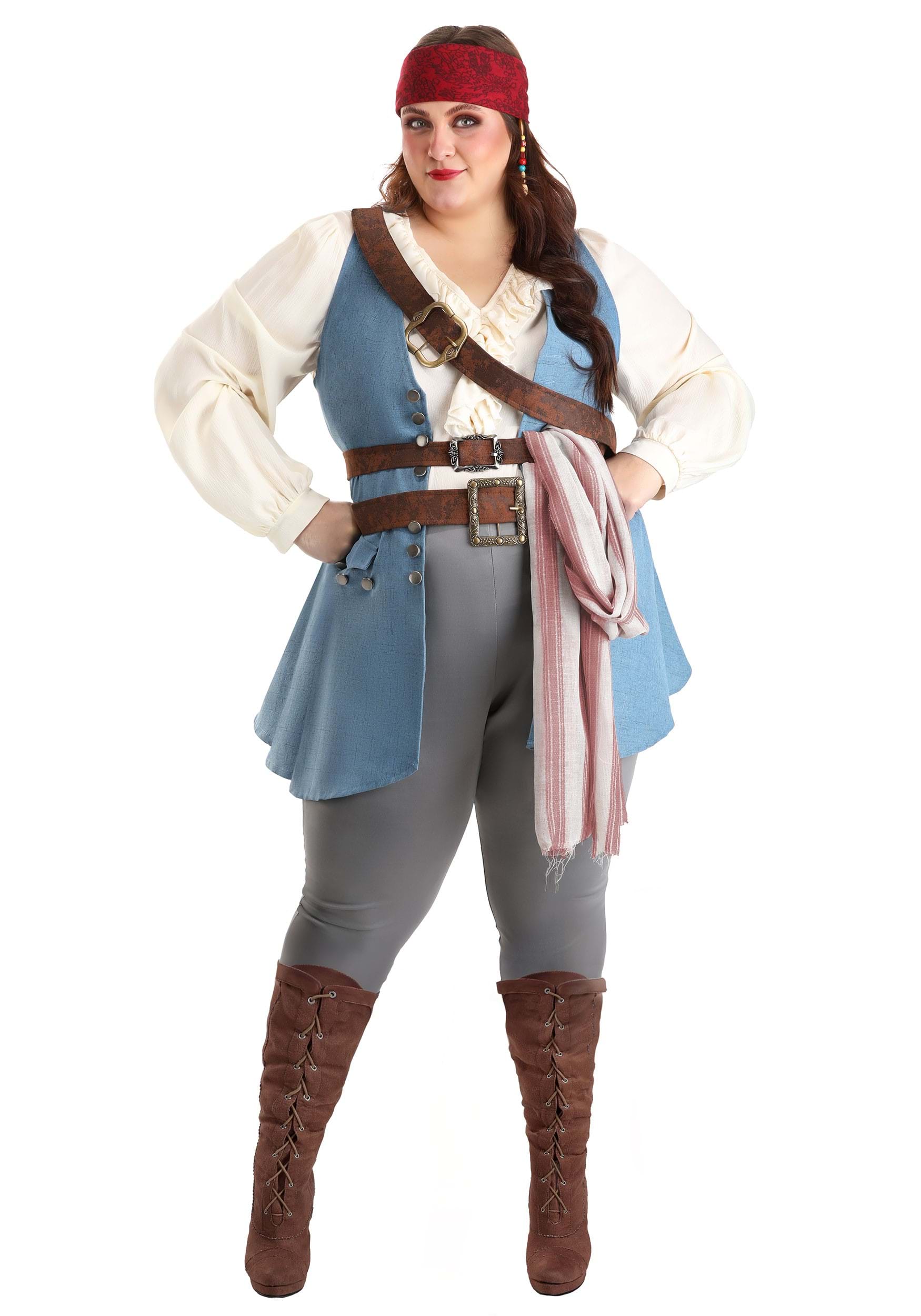 Women's Plus Size Disney Pirates of the Caribbean Jack Sparrow Costume | Disney Costumes