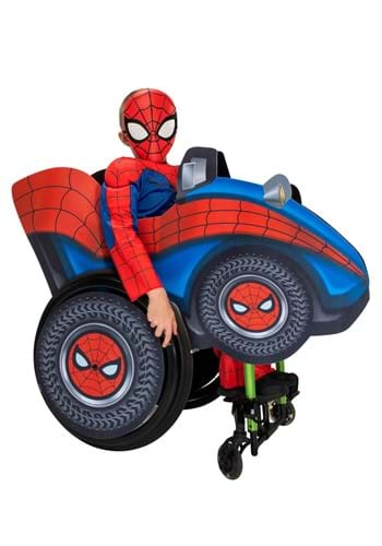 Click Here to buy Adaptive Spider-Man Wheelchair Kids Accessory | Wheelchair Costumes from HalloweenCostumes, CDN Funds & Shipping