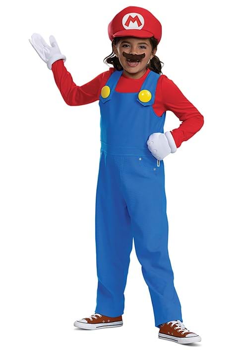 Kid's Super Mario Bros Premium Mario Costume