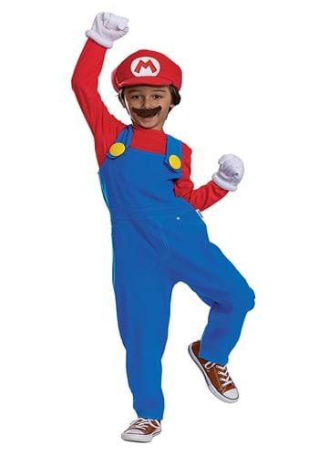 Click Here to buy Kids Super Mario Bros Premium Mario Costume from HalloweenCostumes, CDN Funds & Shipping