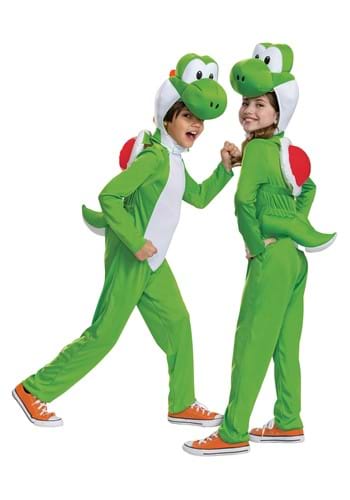Kids Super Mario Brothers Yoshi Costume | Nintendo Halloween Costume