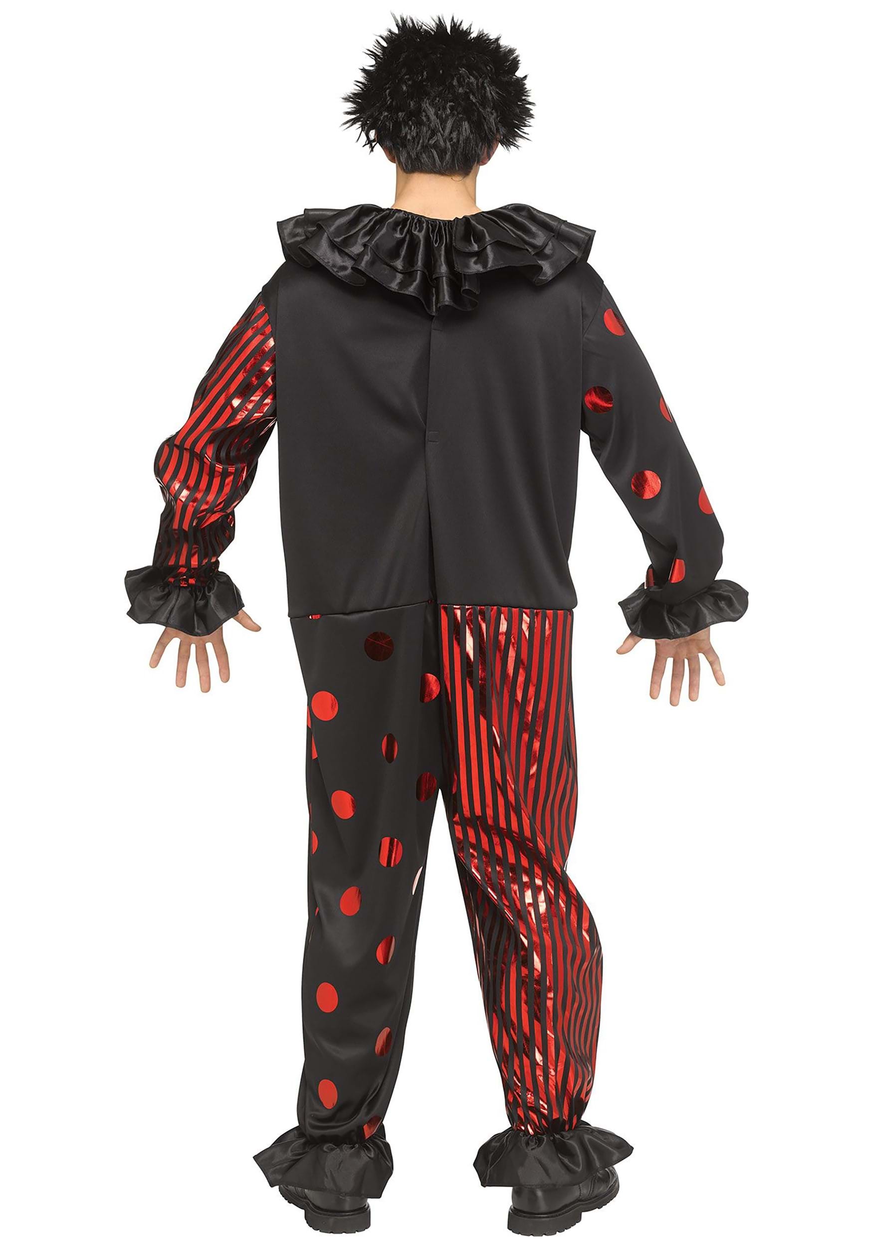 Adult Red Chrome Clown Costume