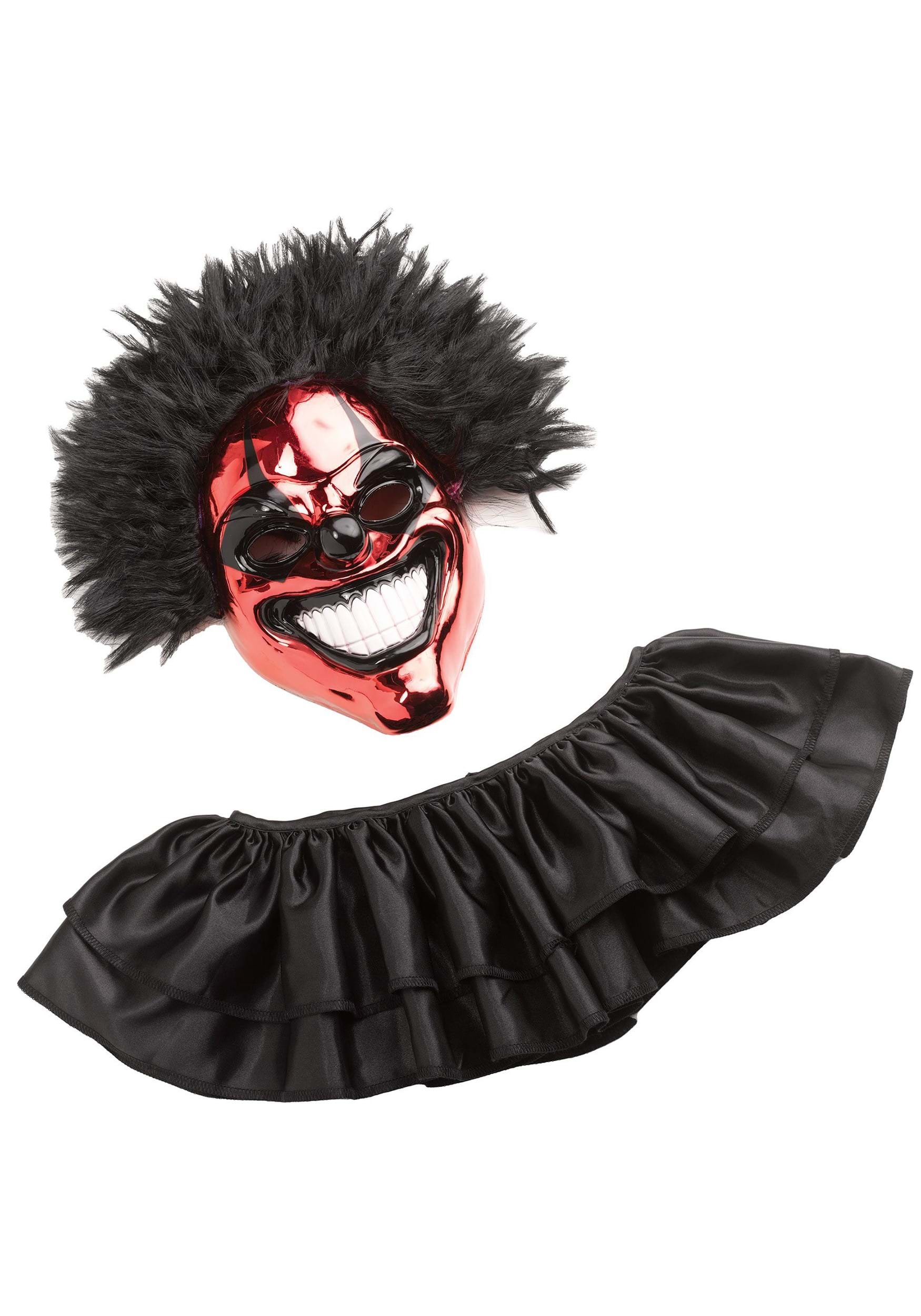Adult Red Chrome Clown Costume