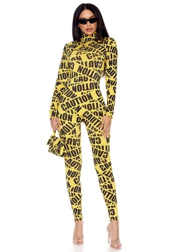 Click Here to buy Sexy Caution Tape Womens Costume from HalloweenCostumes, CDN Funds & Shipping