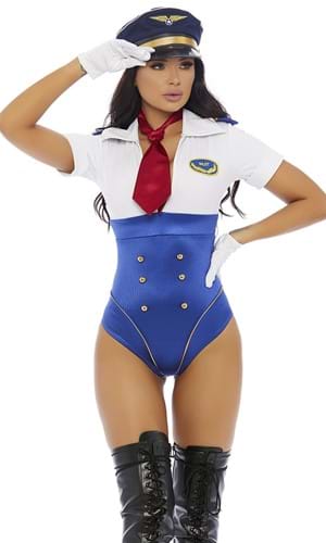 Click Here to buy In Control Sexy Pilot Womens Costume from HalloweenCostumes, CDN Funds & Shipping
