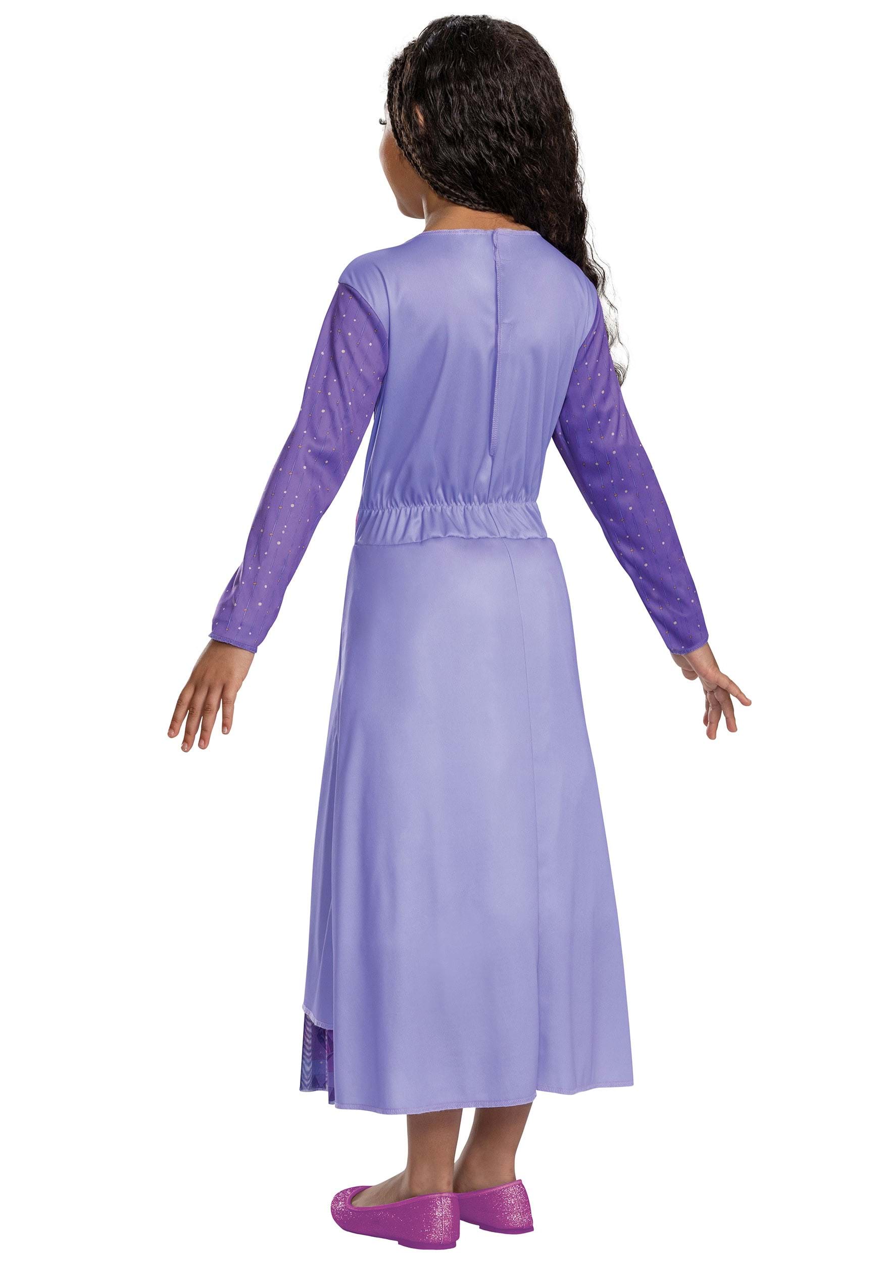 Disney Movie Wish Asha Cosplay Costume Asha Princess Purple Long