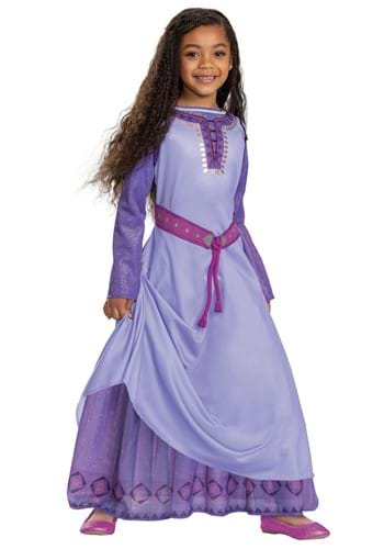 Click Here to buy Disney Wish Girls Deluxe Asha Costume Dress | Disney Costumes from HalloweenCostumes, CDN Funds & Shipping