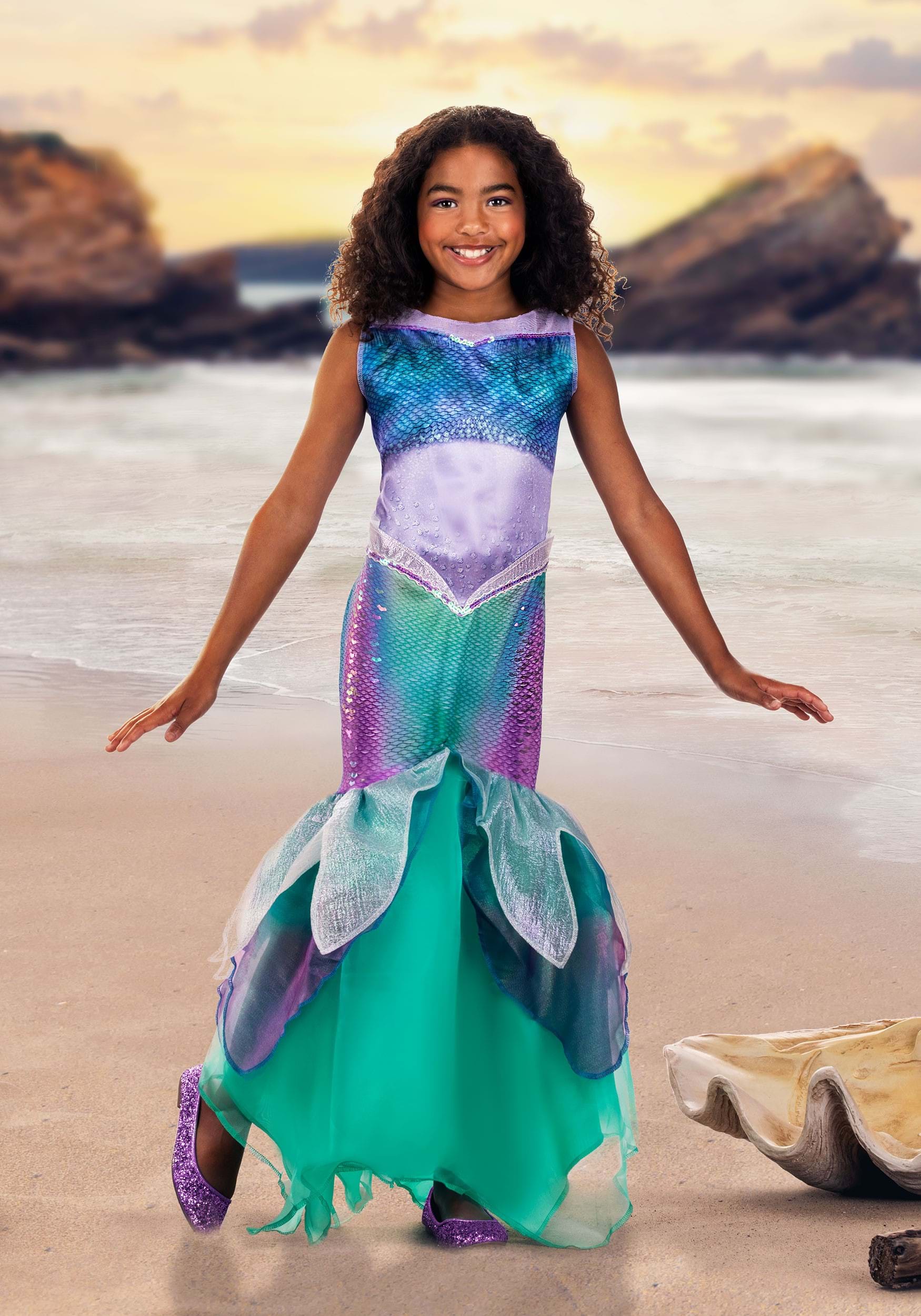 Girl's Little Mermaid Live Action Deluxe Ariel Costume
