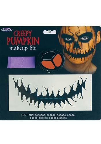 Click Here to buy Creepy Halloween Pumpkin Costume Makeup Kit from HalloweenCostumes, CDN Funds & Shipping