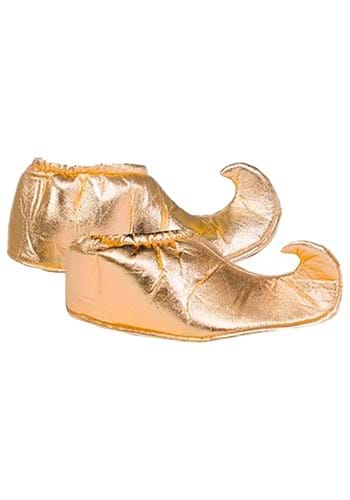 Click Here to buy Gold Adult Genie Shoe Covers | Costume Shoes from HalloweenCostumes, CDN Funds & Shipping