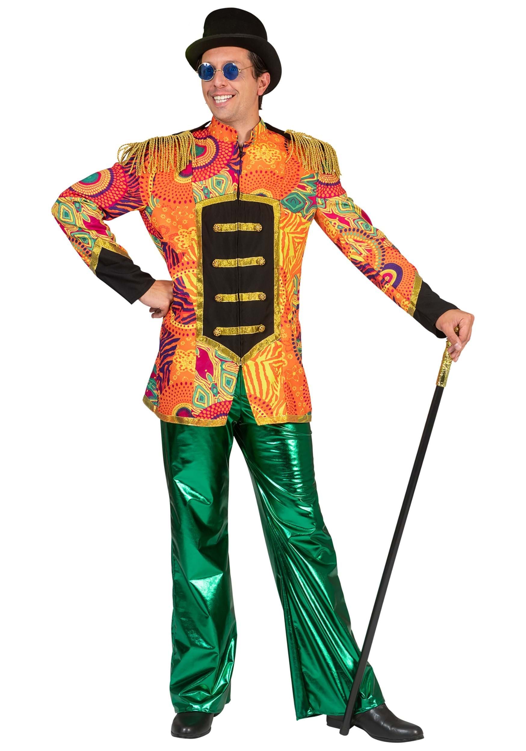 Men's Sgt. Pepper Album Inspired Orange Jacket , Celebrity Costumes