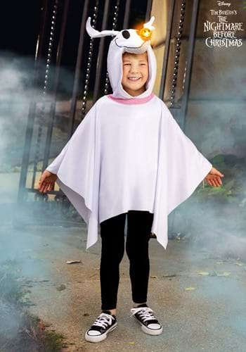 Toddler Nightmare Before Christmas Zero Costume Poncho