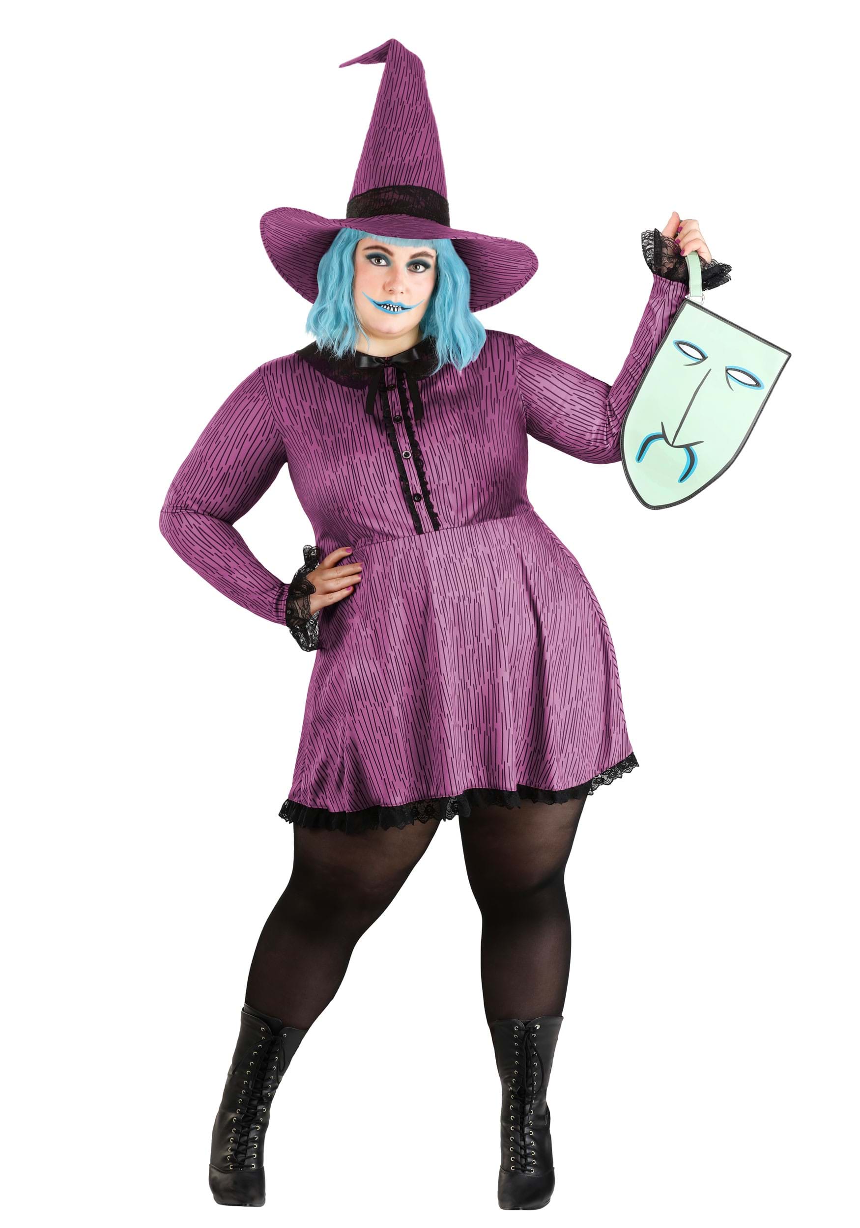 Plus Size Nightmare Before Christmas Women's Shock Costume Dress | Disney Costumes
