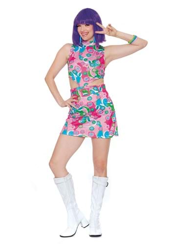 Click Here to buy Womens Groovy Go-Go Costume from HalloweenCostumes, CDN Funds & Shipping
