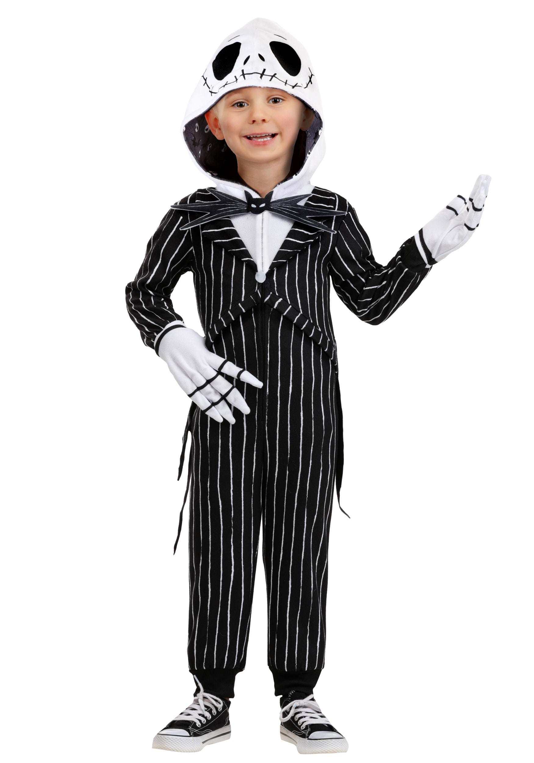 Disney Toddler Jack Skellington Onesie Costume | Nightmare Before Christmas Costumes
