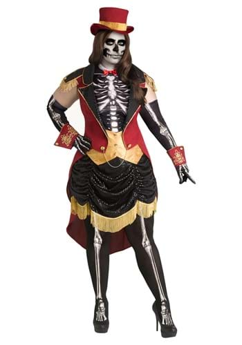 Click Here to buy Plus Size Skeleton Ringmistress Womens Costume | Scary Plus Size Costumes from HalloweenCostumes, CDN Funds & Shipping
