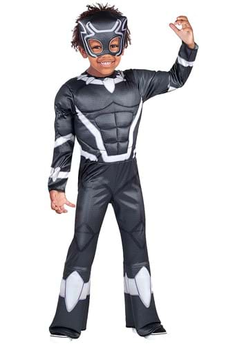 Click Here to buy Spidey and His Amazing Friends Toddler Black Panther Boys Costume from HalloweenCostumes, CDN Funds & Shipping