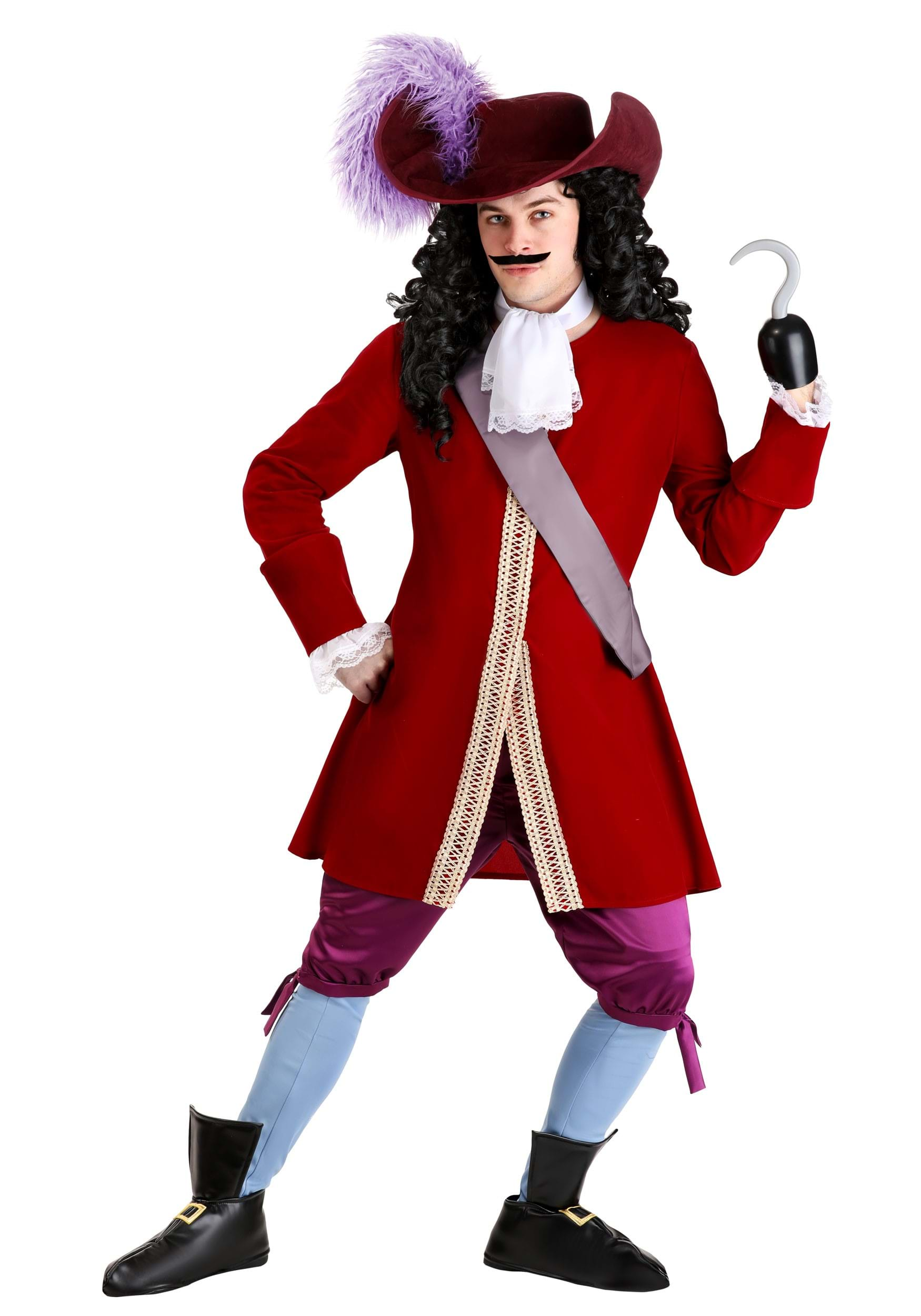 Adult Deluxe Disney Captain Hook Costume , Disney Costumes