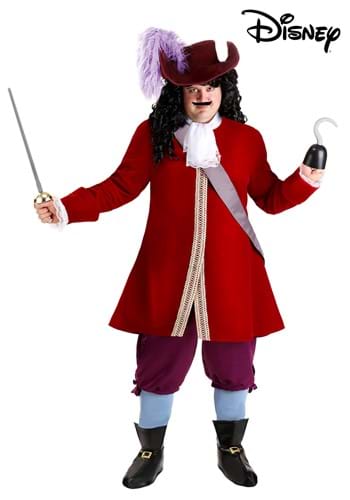 Plus Size Deluxe Disney Captain Hook Costume