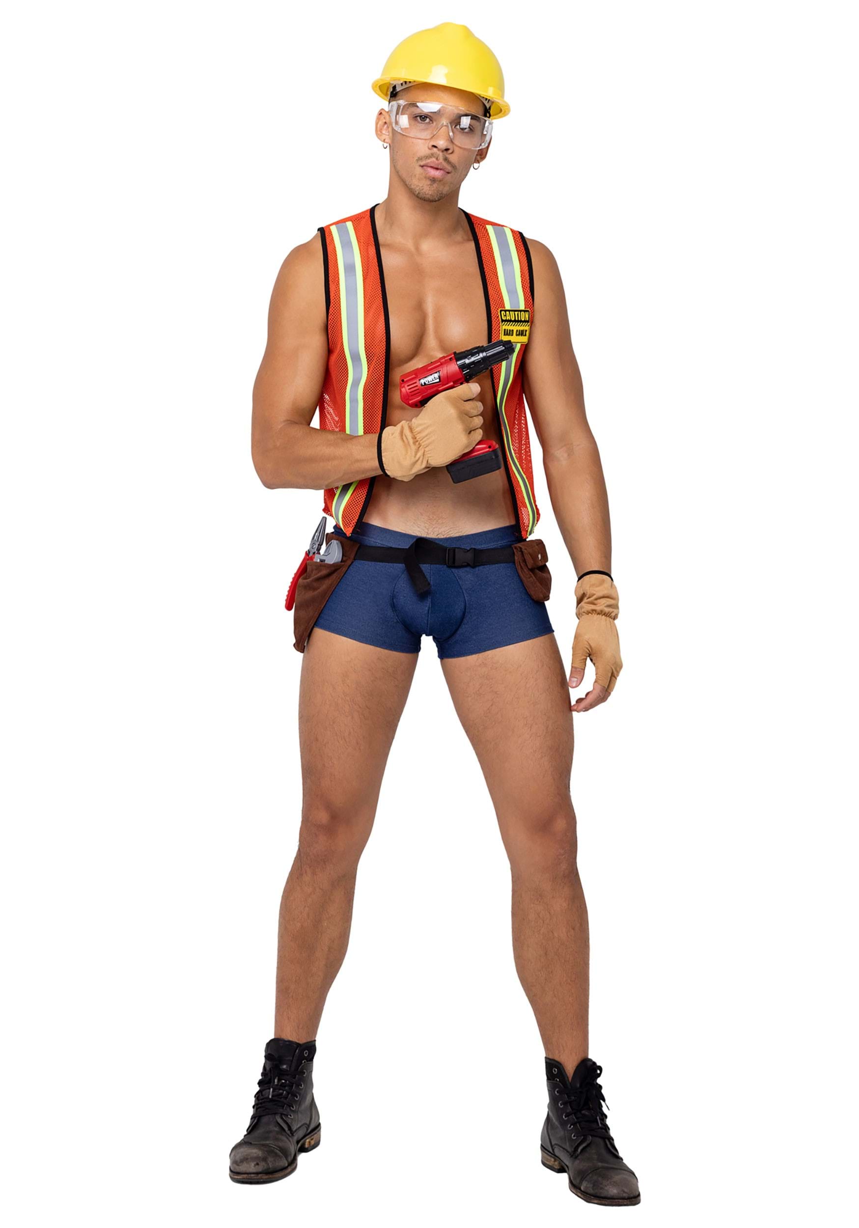 Men’s Sexy Construction Hard Worker Costume , Sexy Men's Costumes