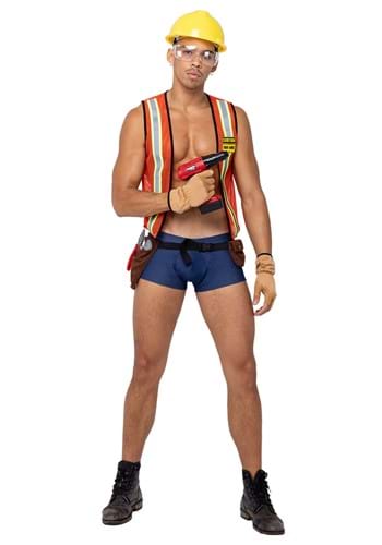 Men’s Sexy Construction Hard Worker Costume | Sexy Mens Costumes