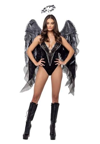 Click Here to buy Womens Sexy Black Angel Costume | Fallen Angel Costumes from HalloweenCostumes, CDN Funds & Shipping
