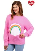 Adult Care Bears Cheer Bear Belly Badge Sweater