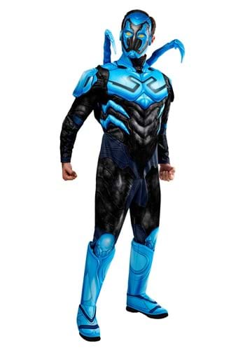 Click Here to buy Mens Blue Beetle Deluxe Costume from HalloweenCostumes, CDN Funds & Shipping