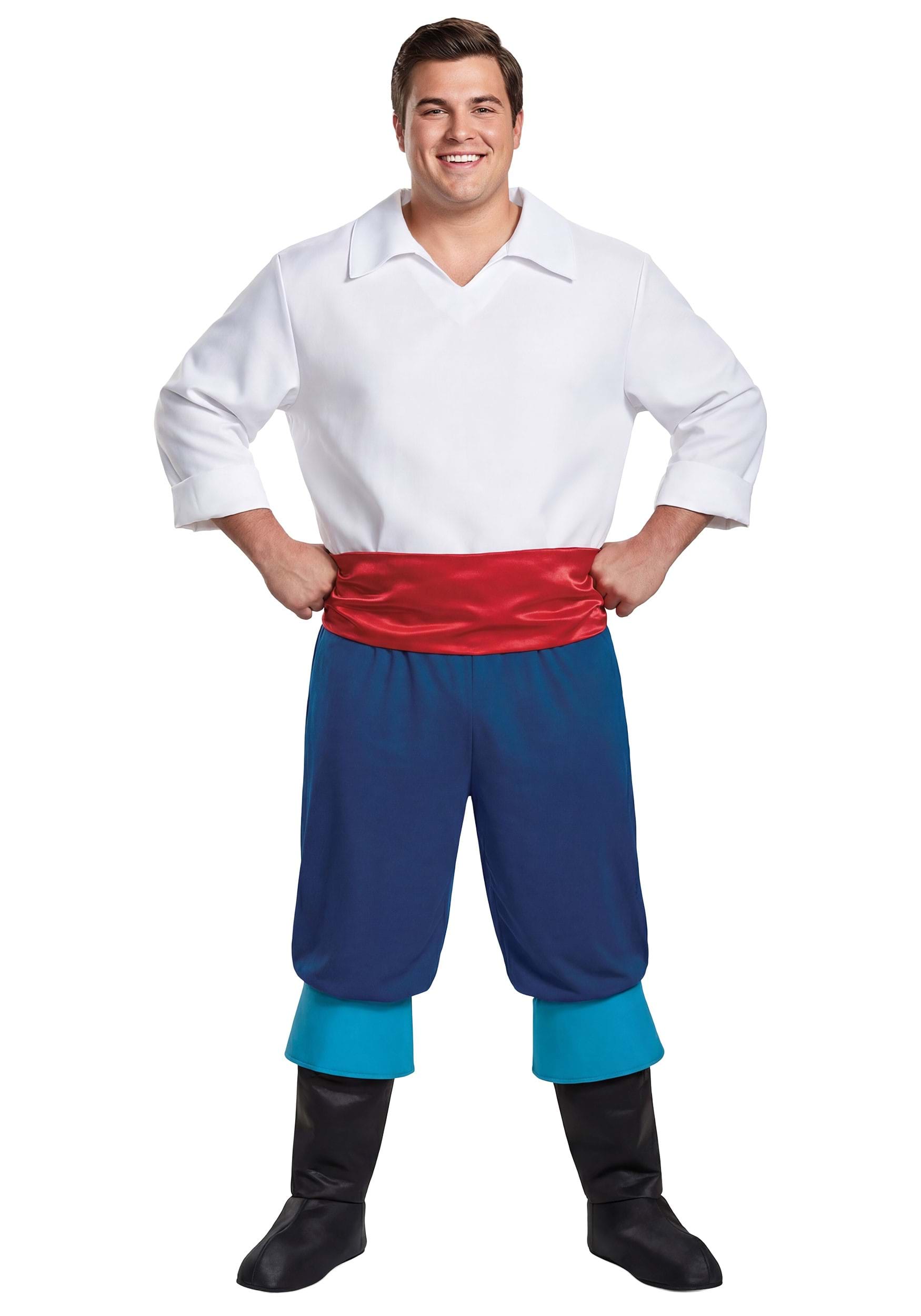 Plus Size Men's Deluxe Little Mermaid Prince Eric Costume | Disney Costumes