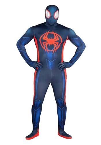 Click Here to buy Spider-Verse 2 Adult Miles Morales Zentai Suit Costume | Superhero Costumes from HalloweenCostumes, CDN Funds & Shipping