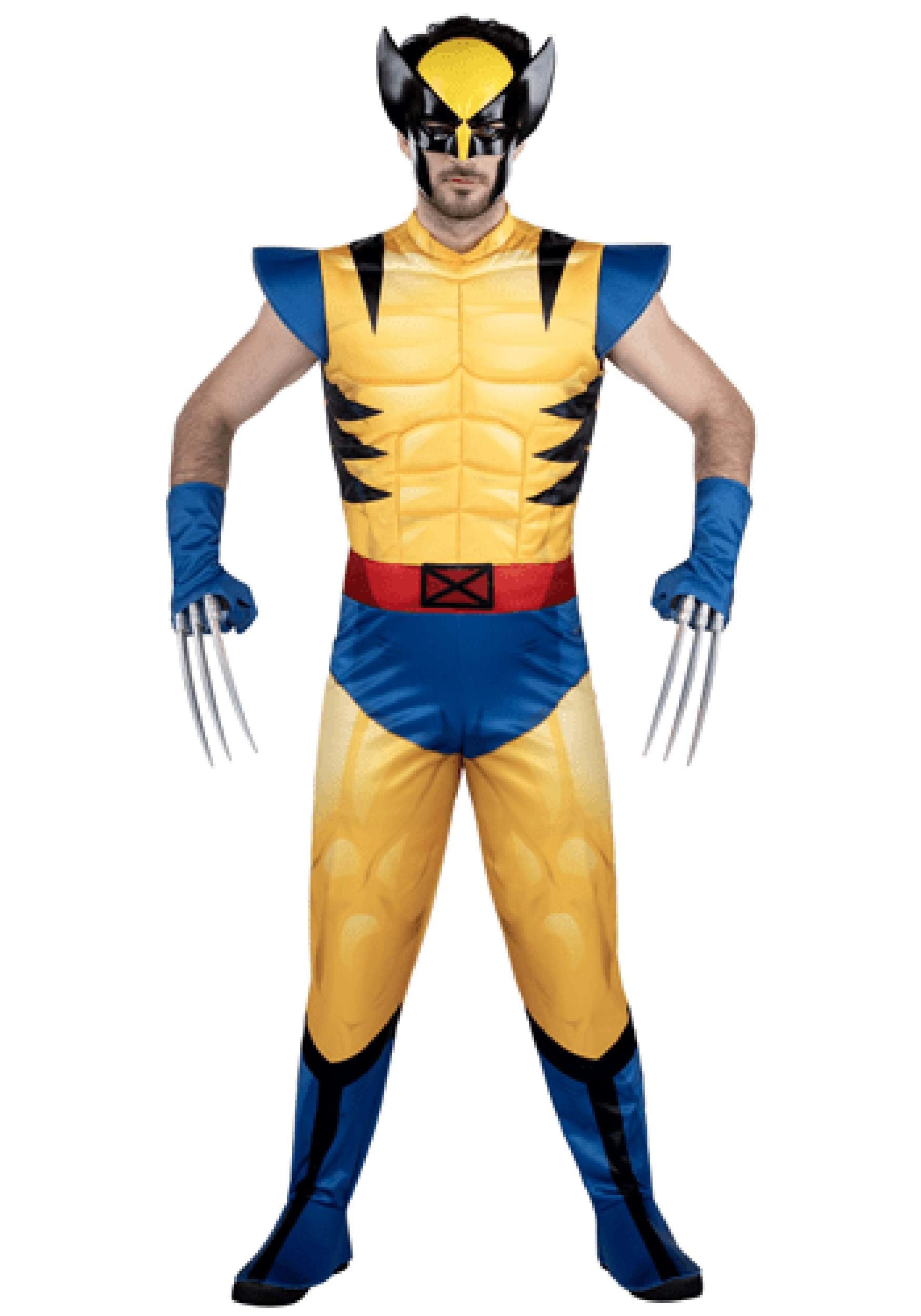 Adult X-Men Wolverine Costume , Superhero Costumes