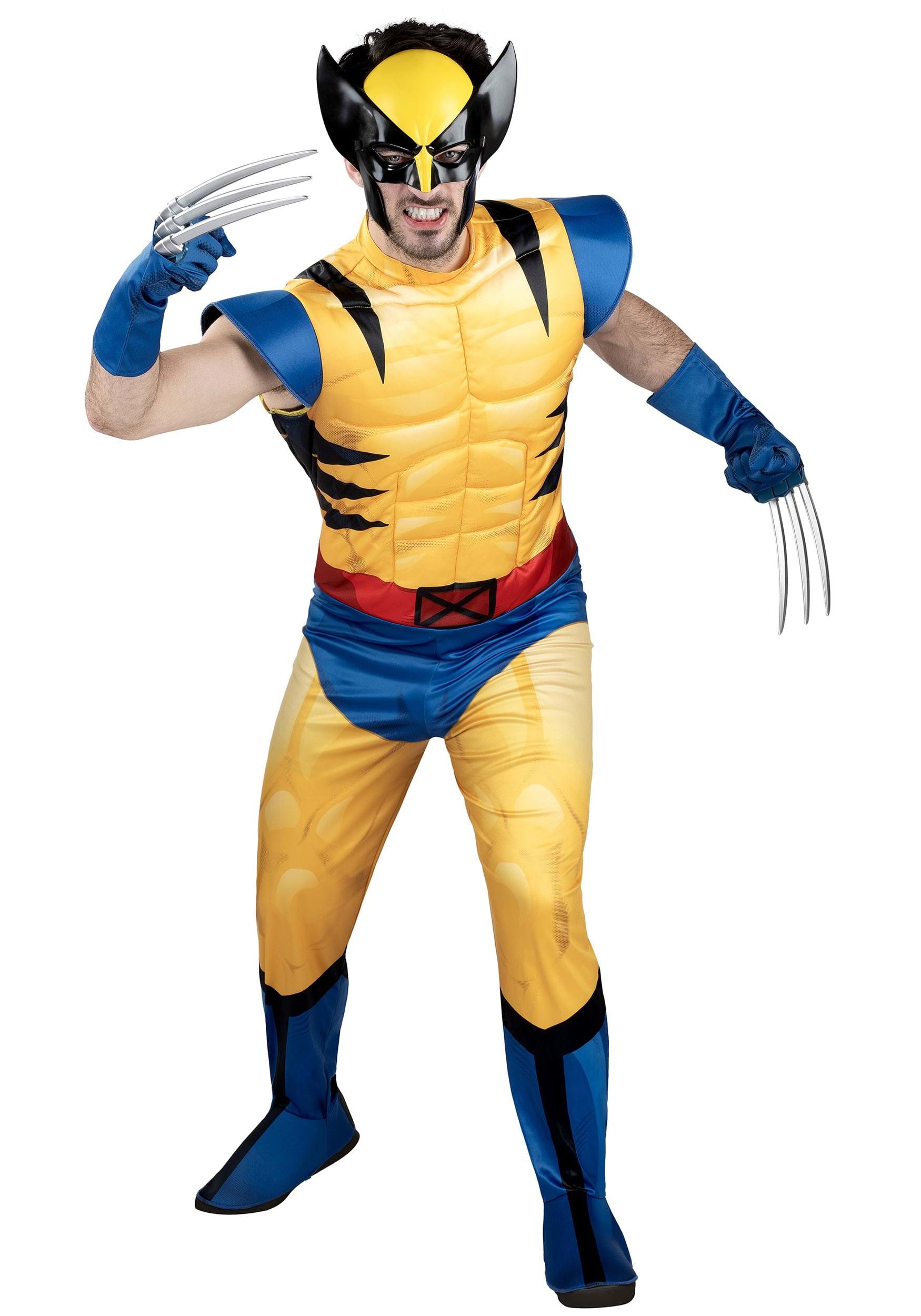 Adult X-Men Wolverine Costume , Superhero Costumes
