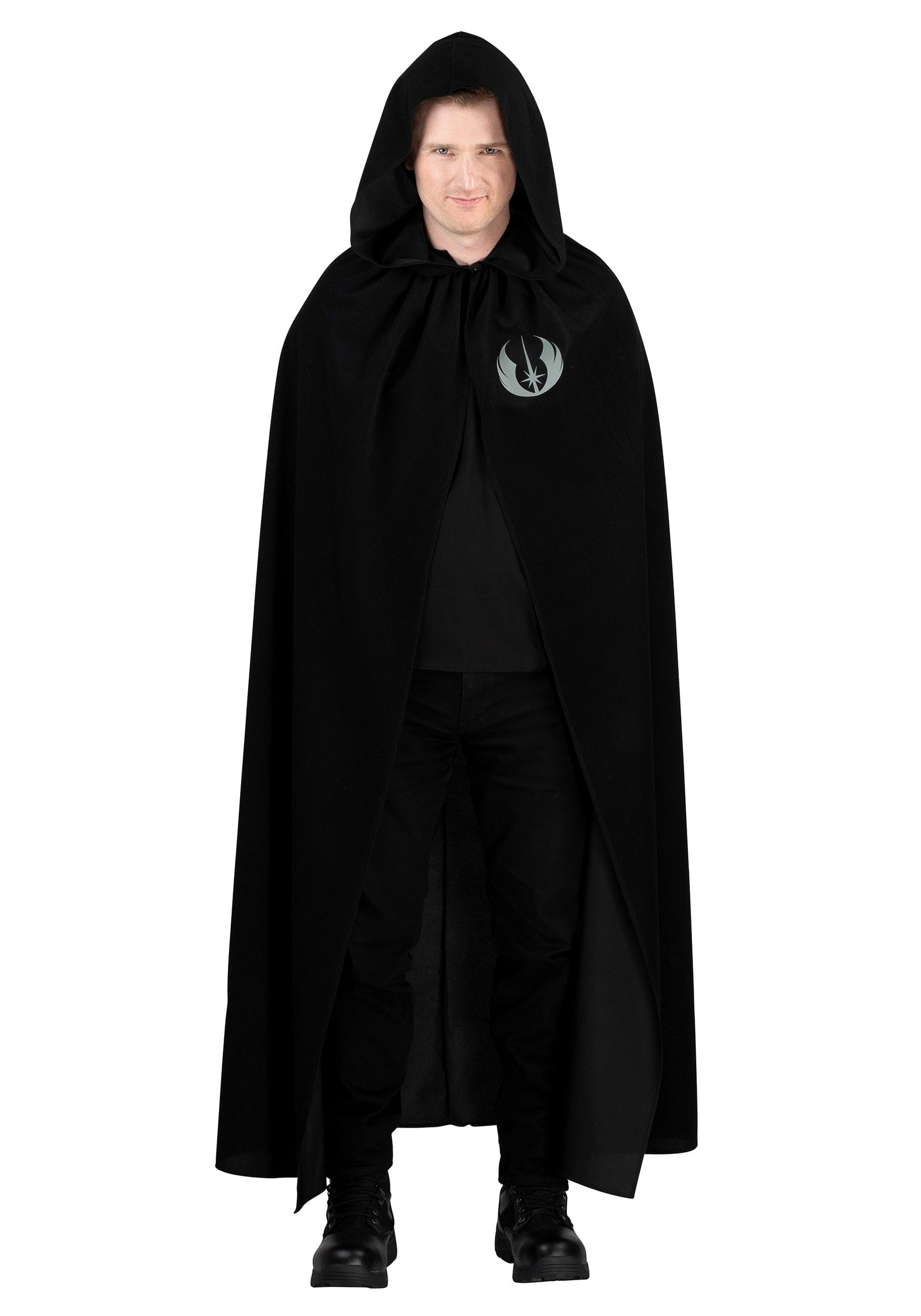 Star Wars Men's Luke Skywalker Black Hooded Robe Costume
