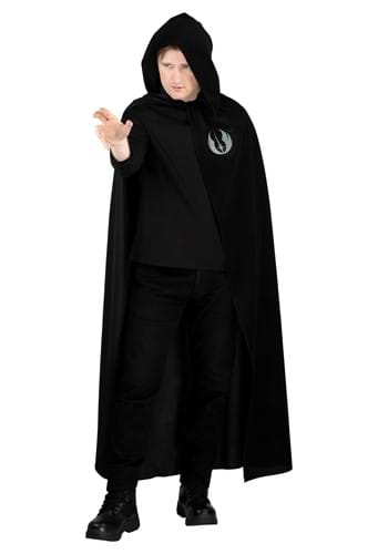 Click Here to buy Star Wars Adult Luke Skywalker Black Hooded Robe | Star Wars Costumes from HalloweenCostumes, CDN Funds & Shipping