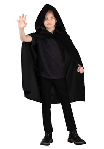Click Here to buy Star Wars Kids Luke Skywalker Black Hooded Robe | Star Wars Costumes from HalloweenCostumes, CDN Funds & Shipping