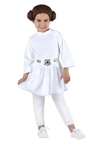 Click Here to buy Toddler Deluxe Princess Leia Costume | Star Wars Costumes from HalloweenCostumes, CDN Funds & Shipping
