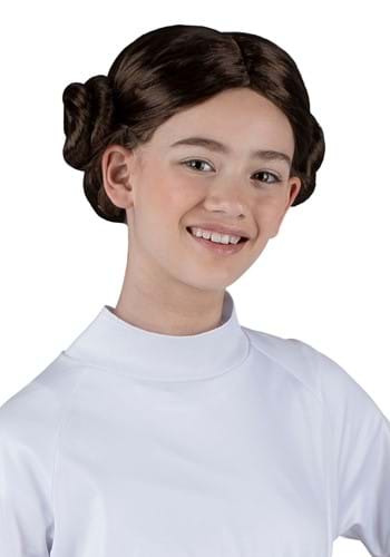 Click Here to buy Star Wars Princess Leia Wig for Girls | Costume Wigs from HalloweenCostumes, CDN Funds & Shipping