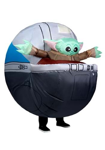 Click Here to buy Adult The Mandalorian Inflatable Grogu Costume | TV Show Costumes from HalloweenCostumes, CDN Funds & Shipping