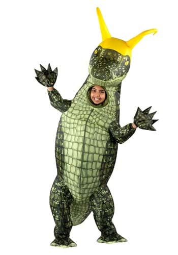 Click Here to buy Kids Inflatable Alligator Loki Costume | Marvel Costumes from HalloweenCostumes, CDN Funds & Shipping