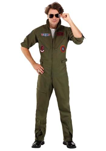 Click Here to buy Mens Top Gun Costume Flight Suit | Movie Costumes from HalloweenCostumes, CDN Funds & Shipping