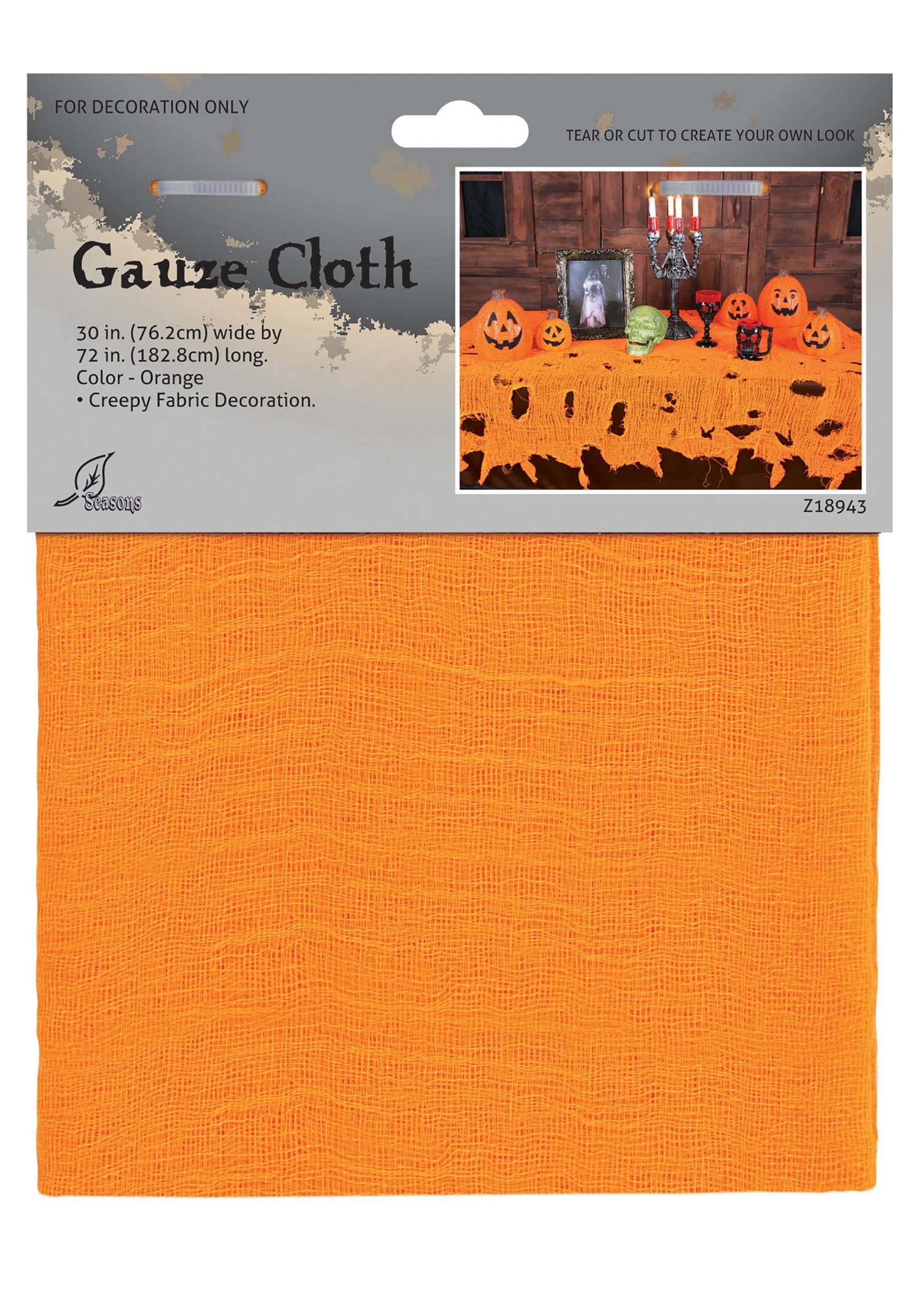 Orange Gauze Cloth Decoration , Indoor Halloween Decorations