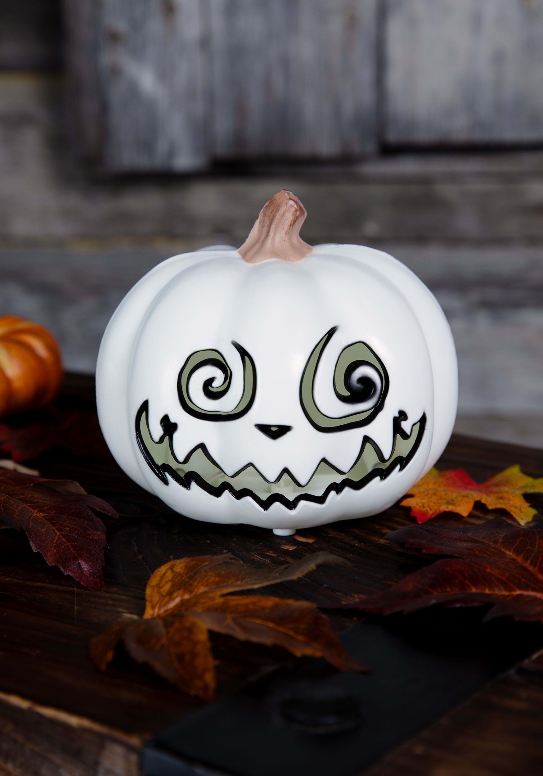 5 Inch Swirly Light Up Jack O' Lantern , Halloween Decorations