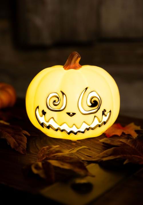 5 Inch Swirly Light Up Jack O' Lantern | Halloween Decorations